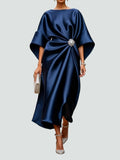 Albertine – Elegante vestido largo de satén para Mujer